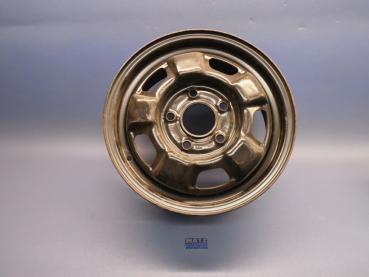 Stahlfelge, schwarz - 6 J x 14 - ET 49 - Opel Monza - Senator A ab Fg.Nr. E - 1002835 bis  F - 1122461