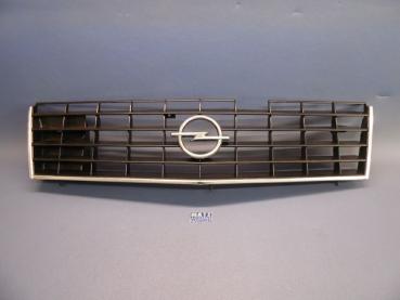 Kühlergitter, schwarz mit Firmenzeichen und Zierleiste - Opel Monza - Senator A bis Fg.Nr. D - 1003806