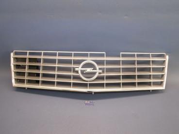 Kühlergitter, silber mit Firmenzeichen und Zierleiste - Opel Senator A bis Fg.Nr. D - 1003806
