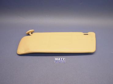 Sonnenblende links beige ohne Spiegel mit Parkscheinhalterung – Opel Monza / Senator A ab Fg.-Nr. D-1003807 – 14 37 267
