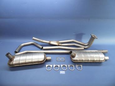 Auspuffanlage - Nirosta Edelstahl - Repro - Opel Olympia Rekord A - 4 Zylinder
