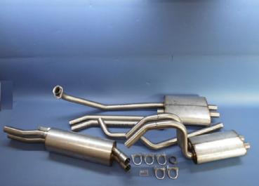 Auspuffanlage - Nirosta Edelstahl - Repro - Opel Commodore A - GSE und GS 2800