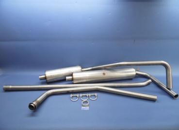 Auspuffanlage - Nirosta Edelstahl - Repro - Opel Kapitän 39, Kapitän 47-50, Kapitän 51