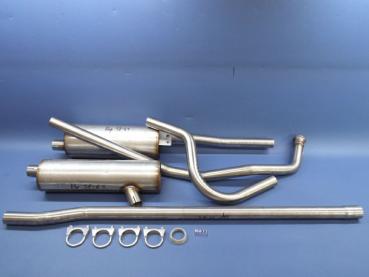 Auspuffanlage in Nirosta Edelstahl - Repro - Opel Kapitän P - 2,6 L
