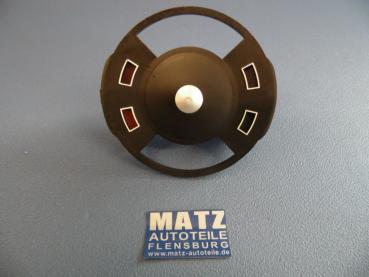 Blende für Kraftstoffanzeiger und Fernthermometer mit weißer Kappe - Opel Rekord C, Commodore A