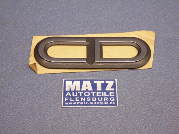 Zeichen - CD - schwarz - Kotflügel - Opel Senator A ab Fg.Nr. F - 1000129