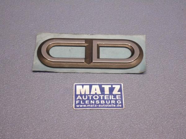 Zeichen - CD - schwarz - Kotflügel - Opel Senator A ab Fg.Nr. D - 1003807 bis F - 1000128