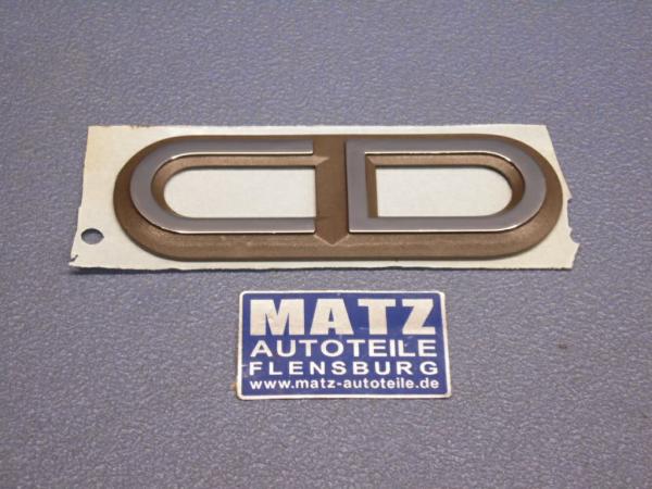 Zeichen - CD - braun - Kotflügel - Opel Senator A ab Fg.Nr. F - 1000129