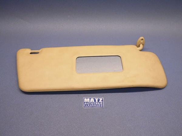 Sonnenblende rechts beige mit Spiegel – Opel Senator A ab Fg.-Nr. D-1003807 – 14 37 285
