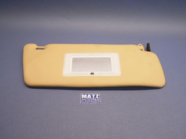 Sonnenblende,rechts - beige mit Spiegel beleuchtet - Opel Senator A ab Fg.Nr. D - 1003807