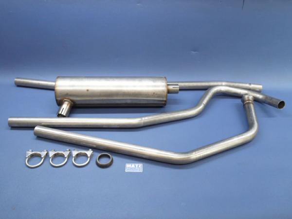 Auspuffanlage - Nirosta Edelstahl - Repro - Opel Olympia 38/39, Olympia 47-50, Olympia 51