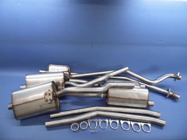 Auspuffanlage - Nirosta Edelstahl - Repro - Opel Admiral - Diplomat B - 5,4 S - V 8