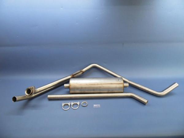 Auspuffanlage in Nirosta Edelstahl - Repro - Opel Blitz 1,9 to - 2,5 L