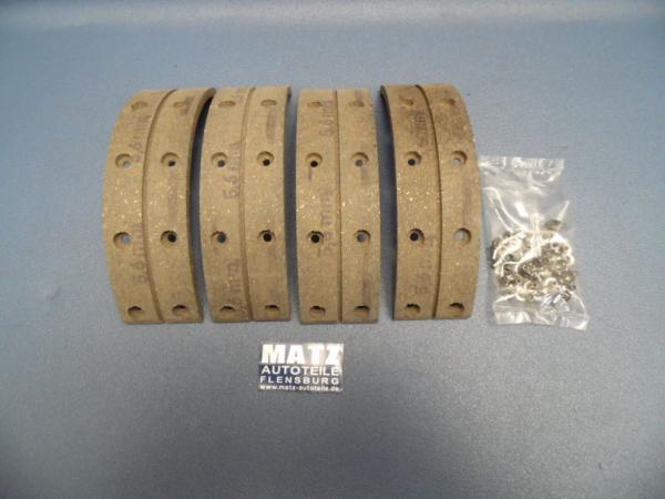 Bremsbelagsatz, vorn + hinten - 5,6 mm Übergröße